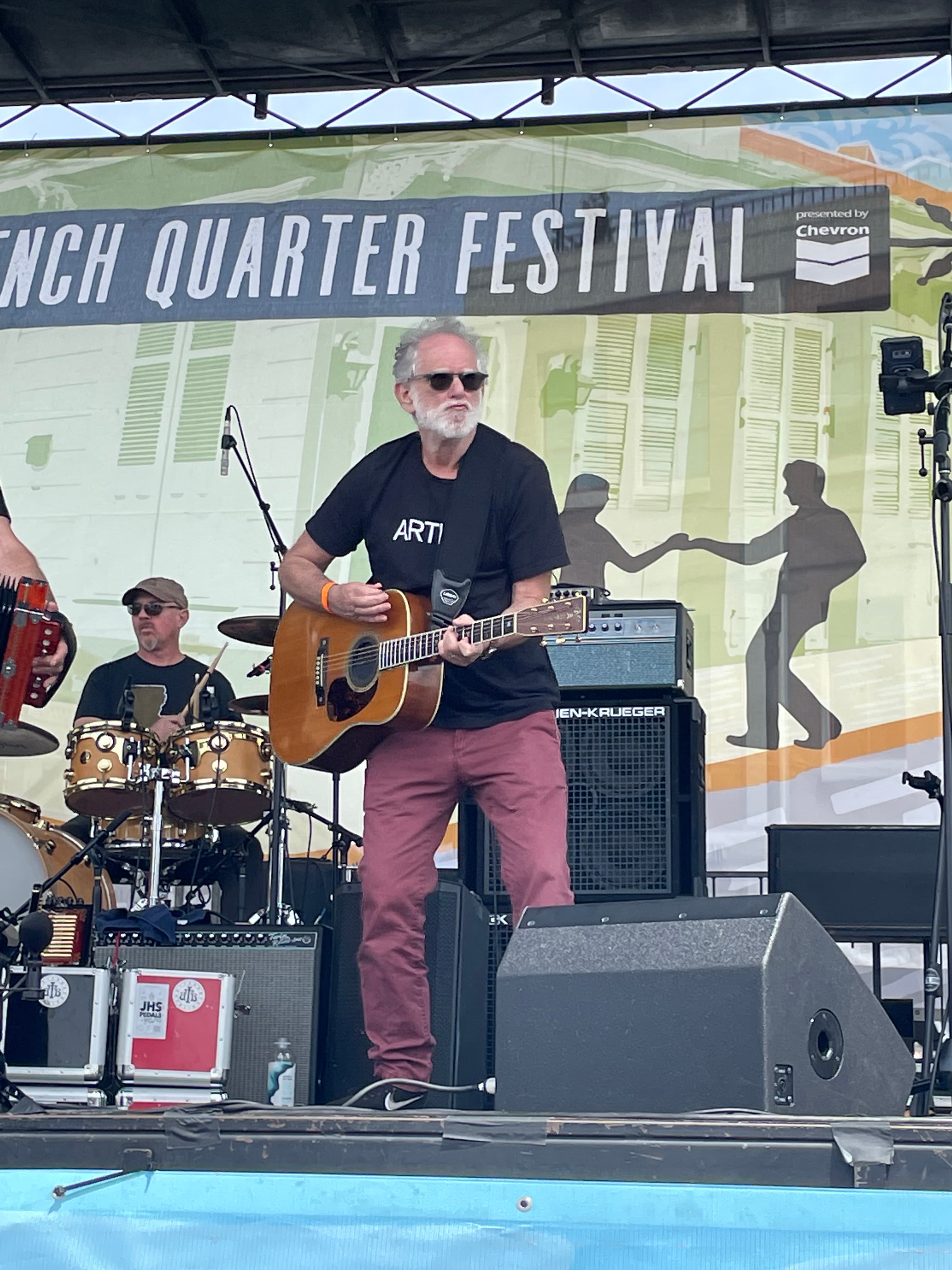 Donald performing at French Quarter Festival